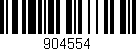 Código de barras (EAN, GTIN, SKU, ISBN): '904554'