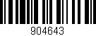 Código de barras (EAN, GTIN, SKU, ISBN): '904643'