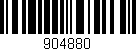 Código de barras (EAN, GTIN, SKU, ISBN): '904880'