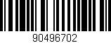 Código de barras (EAN, GTIN, SKU, ISBN): '90496702'