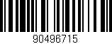 Código de barras (EAN, GTIN, SKU, ISBN): '90496715'