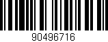 Código de barras (EAN, GTIN, SKU, ISBN): '90496716'