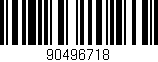Código de barras (EAN, GTIN, SKU, ISBN): '90496718'