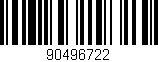 Código de barras (EAN, GTIN, SKU, ISBN): '90496722'