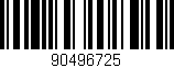 Código de barras (EAN, GTIN, SKU, ISBN): '90496725'