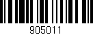 Código de barras (EAN, GTIN, SKU, ISBN): '905011'