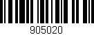 Código de barras (EAN, GTIN, SKU, ISBN): '905020'