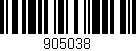 Código de barras (EAN, GTIN, SKU, ISBN): '905038'