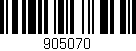 Código de barras (EAN, GTIN, SKU, ISBN): '905070'