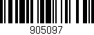 Código de barras (EAN, GTIN, SKU, ISBN): '905097'