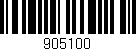 Código de barras (EAN, GTIN, SKU, ISBN): '905100'