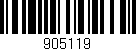 Código de barras (EAN, GTIN, SKU, ISBN): '905119'