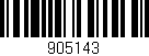 Código de barras (EAN, GTIN, SKU, ISBN): '905143'