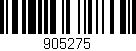 Código de barras (EAN, GTIN, SKU, ISBN): '905275'