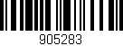 Código de barras (EAN, GTIN, SKU, ISBN): '905283'