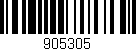 Código de barras (EAN, GTIN, SKU, ISBN): '905305'