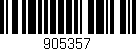 Código de barras (EAN, GTIN, SKU, ISBN): '905357'