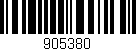 Código de barras (EAN, GTIN, SKU, ISBN): '905380'