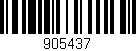 Código de barras (EAN, GTIN, SKU, ISBN): '905437'