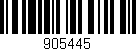 Código de barras (EAN, GTIN, SKU, ISBN): '905445'