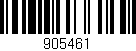 Código de barras (EAN, GTIN, SKU, ISBN): '905461'