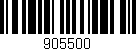 Código de barras (EAN, GTIN, SKU, ISBN): '905500'