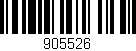 Código de barras (EAN, GTIN, SKU, ISBN): '905526'