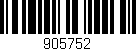 Código de barras (EAN, GTIN, SKU, ISBN): '905752'