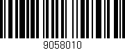 Código de barras (EAN, GTIN, SKU, ISBN): '9058010'