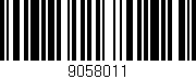 Código de barras (EAN, GTIN, SKU, ISBN): '9058011'