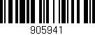 Código de barras (EAN, GTIN, SKU, ISBN): '905941'