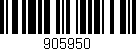 Código de barras (EAN, GTIN, SKU, ISBN): '905950'