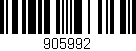 Código de barras (EAN, GTIN, SKU, ISBN): '905992'