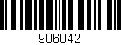 Código de barras (EAN, GTIN, SKU, ISBN): '906042'