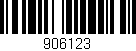 Código de barras (EAN, GTIN, SKU, ISBN): '906123'