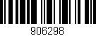 Código de barras (EAN, GTIN, SKU, ISBN): '906298'