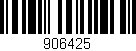 Código de barras (EAN, GTIN, SKU, ISBN): '906425'
