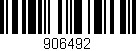 Código de barras (EAN, GTIN, SKU, ISBN): '906492'
