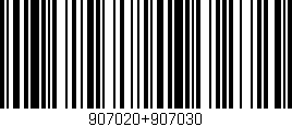 Código de barras (EAN, GTIN, SKU, ISBN): '907020+907030'