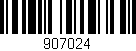 Código de barras (EAN, GTIN, SKU, ISBN): '907024'