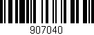 Código de barras (EAN, GTIN, SKU, ISBN): '907040'