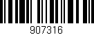 Código de barras (EAN, GTIN, SKU, ISBN): '907316'
