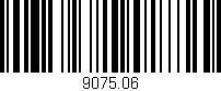 Código de barras (EAN, GTIN, SKU, ISBN): '9075.06'