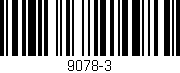 Código de barras (EAN, GTIN, SKU, ISBN): '9078-3'
