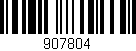 Código de barras (EAN, GTIN, SKU, ISBN): '907804'