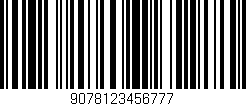 Código de barras (EAN, GTIN, SKU, ISBN): '9078123456777'