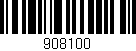 Código de barras (EAN, GTIN, SKU, ISBN): '908100'