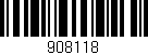 Código de barras (EAN, GTIN, SKU, ISBN): '908118'