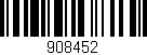 Código de barras (EAN, GTIN, SKU, ISBN): '908452'