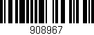 Código de barras (EAN, GTIN, SKU, ISBN): '908967'